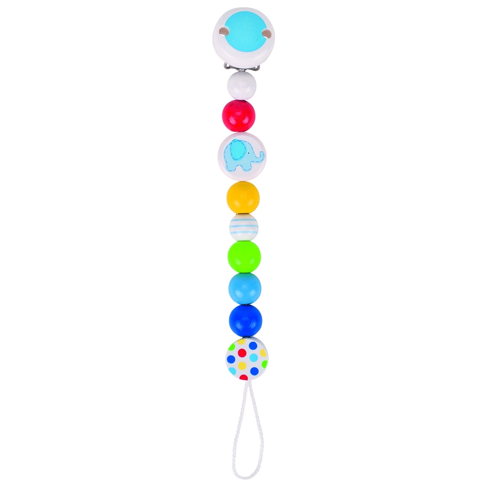 Beaded Rainbow Pacifier Clip Chain, Heimess Goki