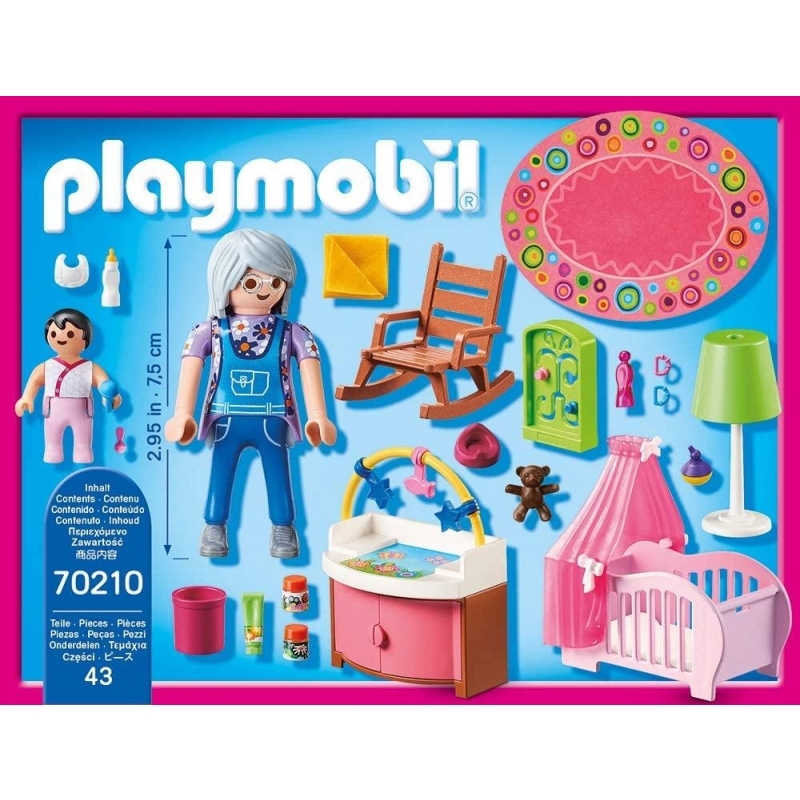 Playmobil Dollhouse Nursery 70210 Veja o manual do playmobil dollhouse baby room with cradle aqui, de graça. playmobil dollhouse nursery 70210