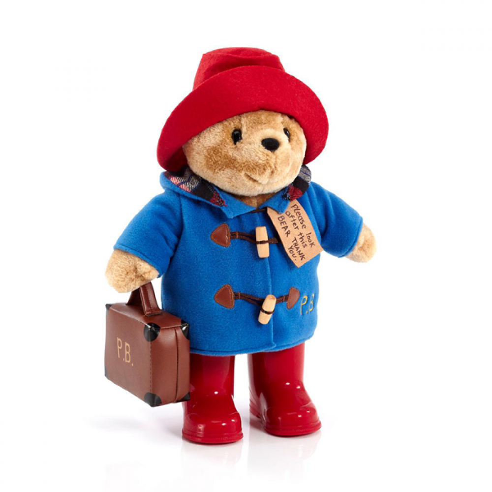 Paddington Bear with Boots, Embroidered Jacket Suitcase 34cm