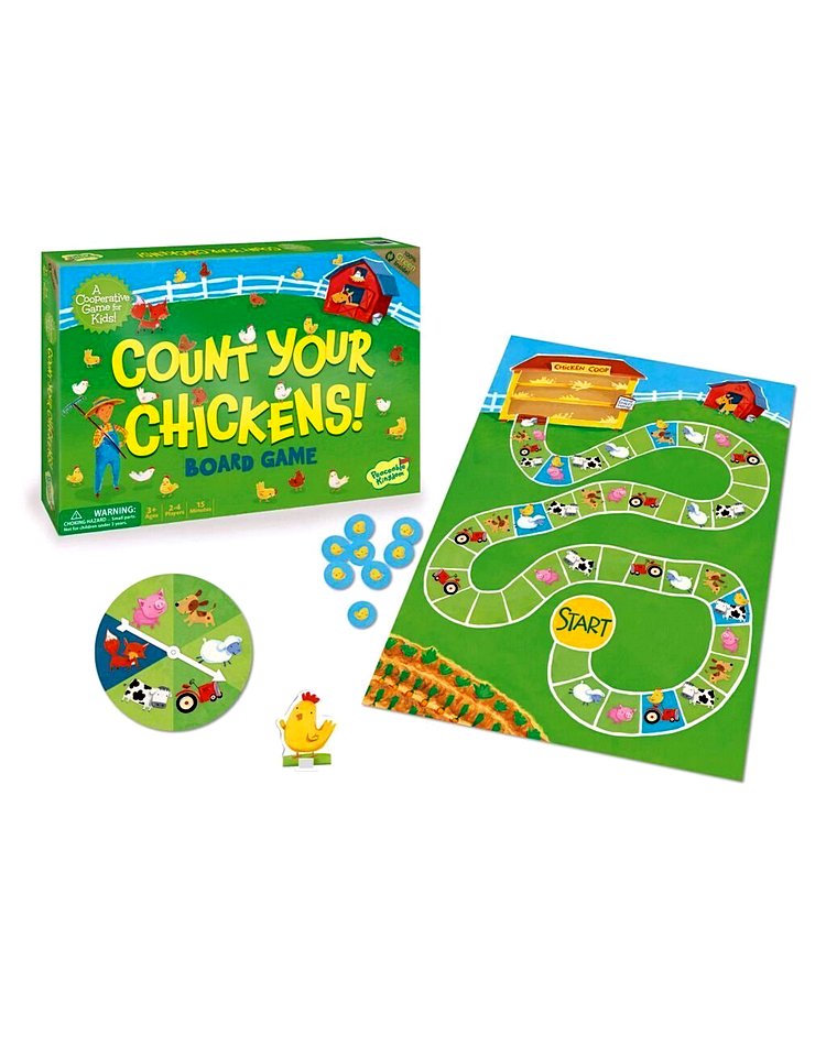 Peaceable Kingdom Count Your Chickens Cooperative Board Game