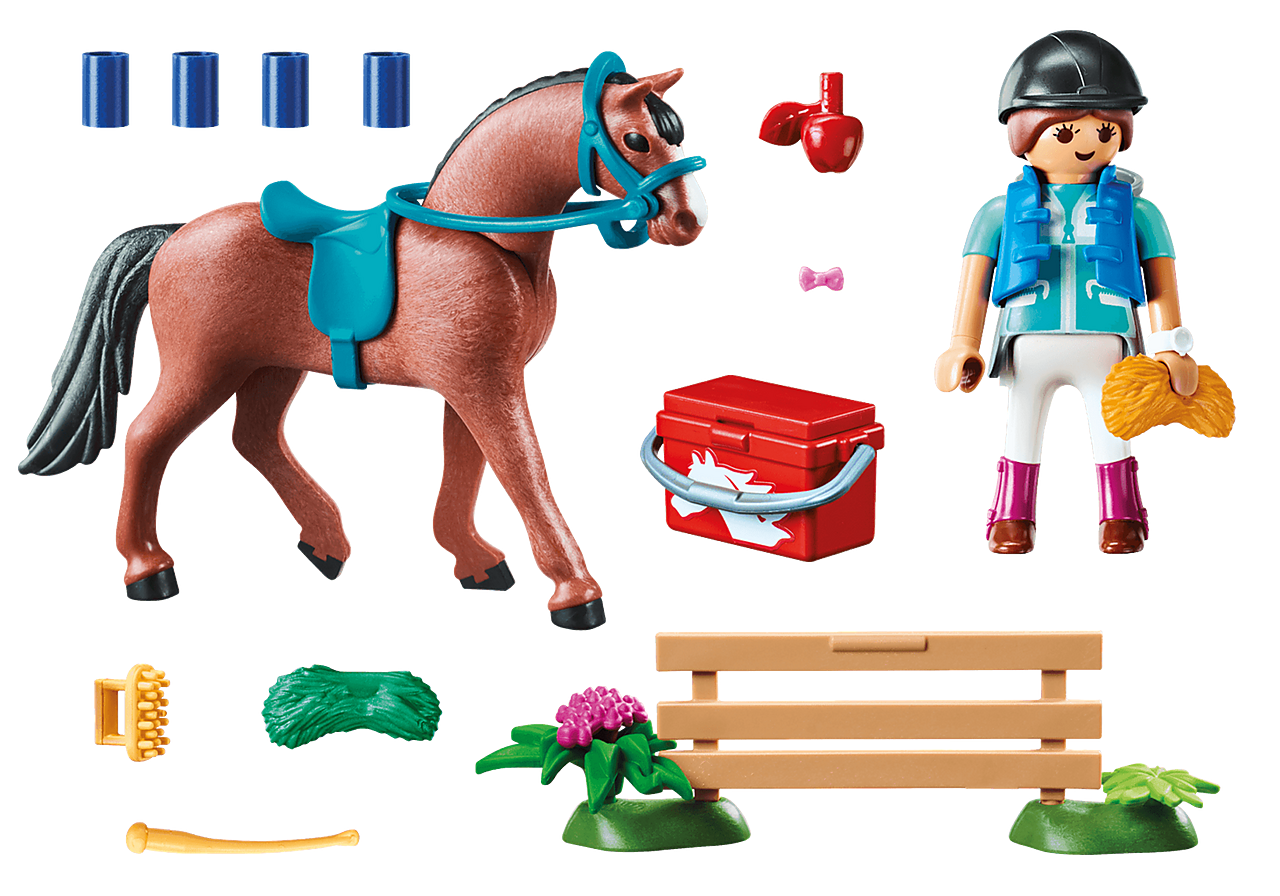 playmobil club set horse farm