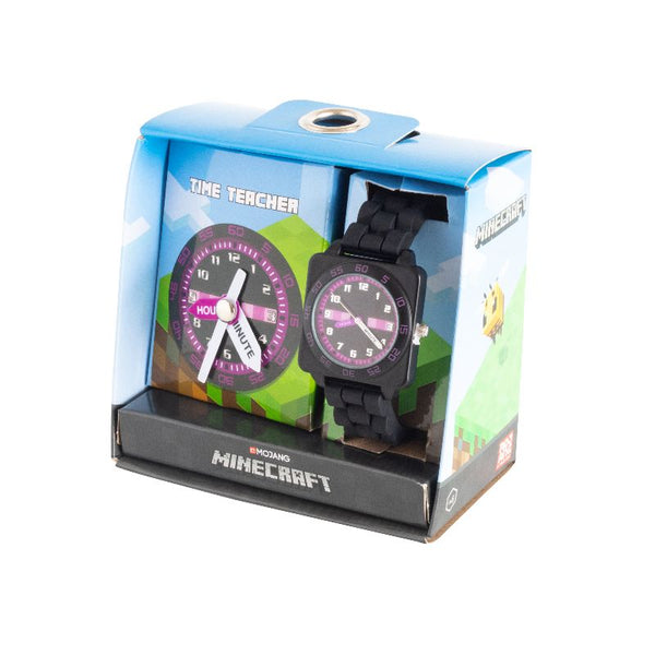 Minecraft Time Teacher Watch - Purple | Discount Toy Co
