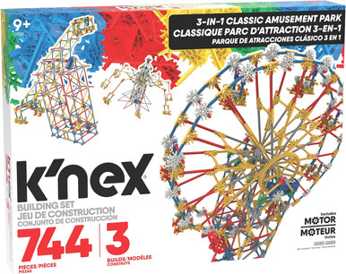 knex - 3-In-1 Amusement Park 744 pieces 3 builds main image 1