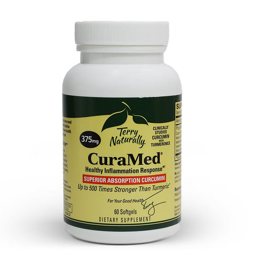 CuraMed  Superior Absorption Curcumin - 375mg - 60 Softgel Capsules