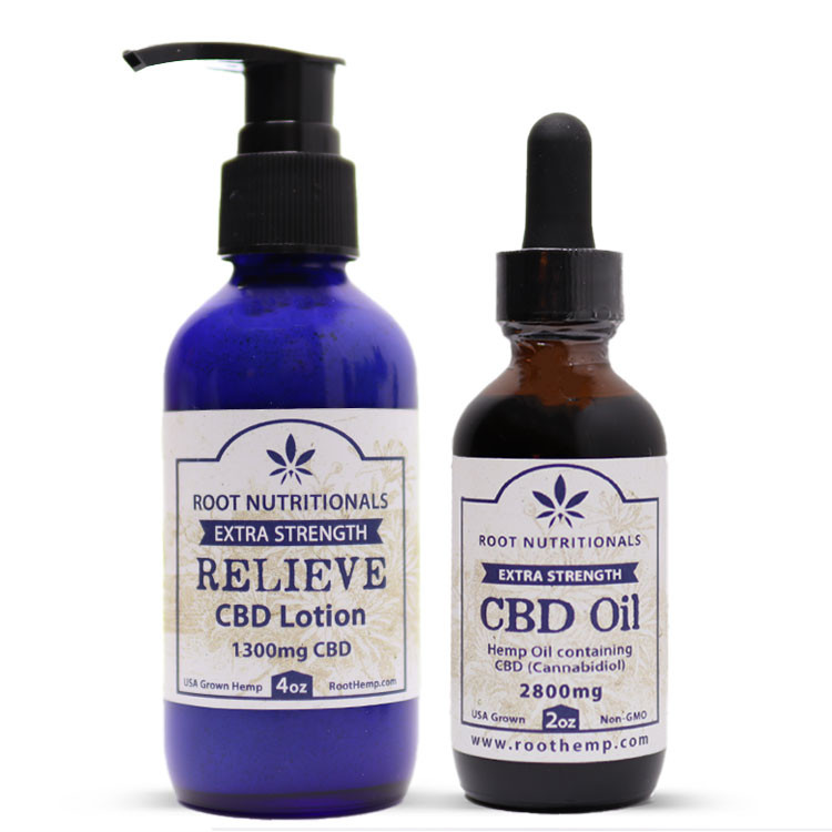 Extra Strength Combo - CBD Lotion & CBD Oil