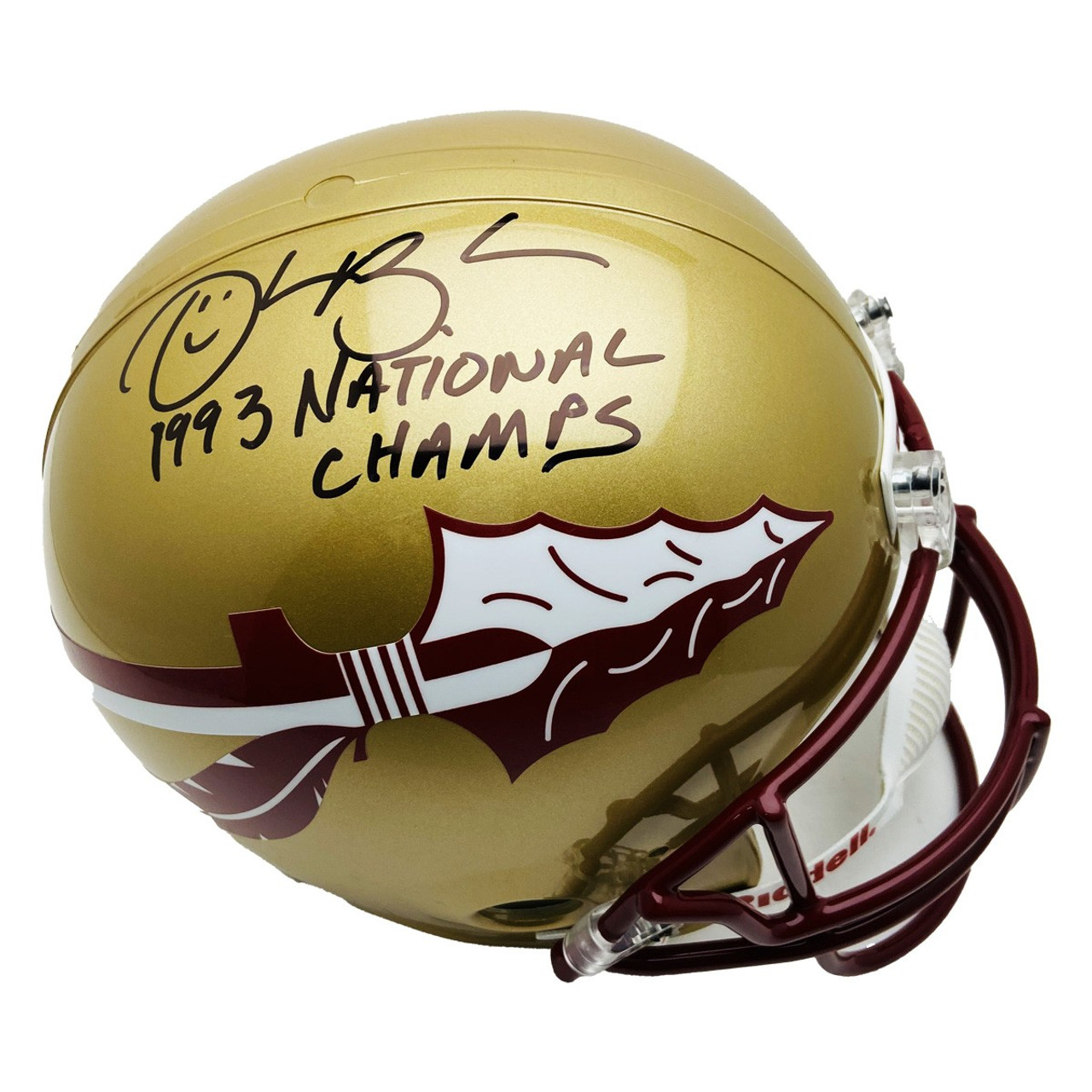 Deion Sanders Autographed Signed Florida State Seminoles Full Size Helmet  Jsa