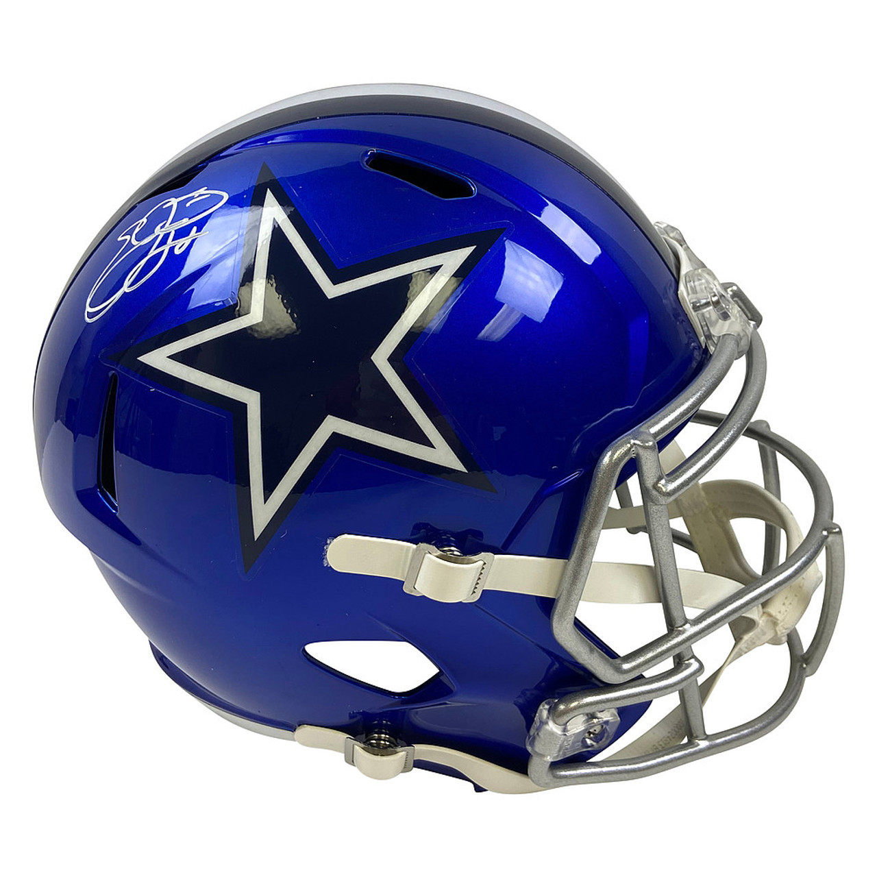 Emmitt Smith Autographed Signed Dallas Cowboys FLASH Riddell Replica Full  Size Helmet - JSA Authentic