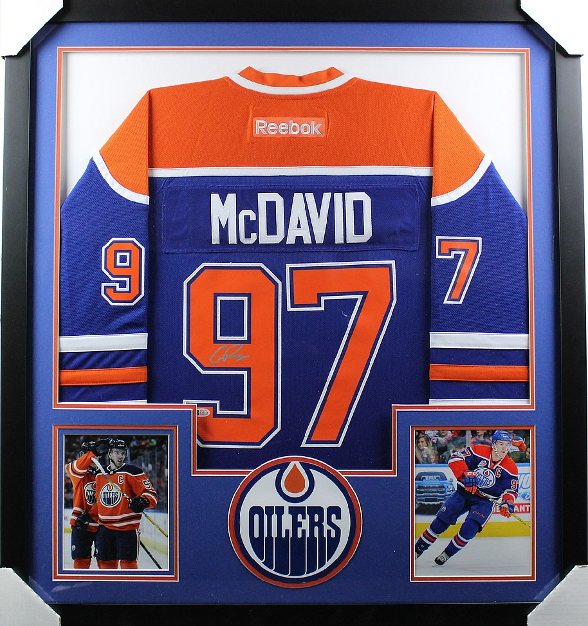 Connor McDavid Edmonton Oilers Autographed Blue Reebok Jersey with