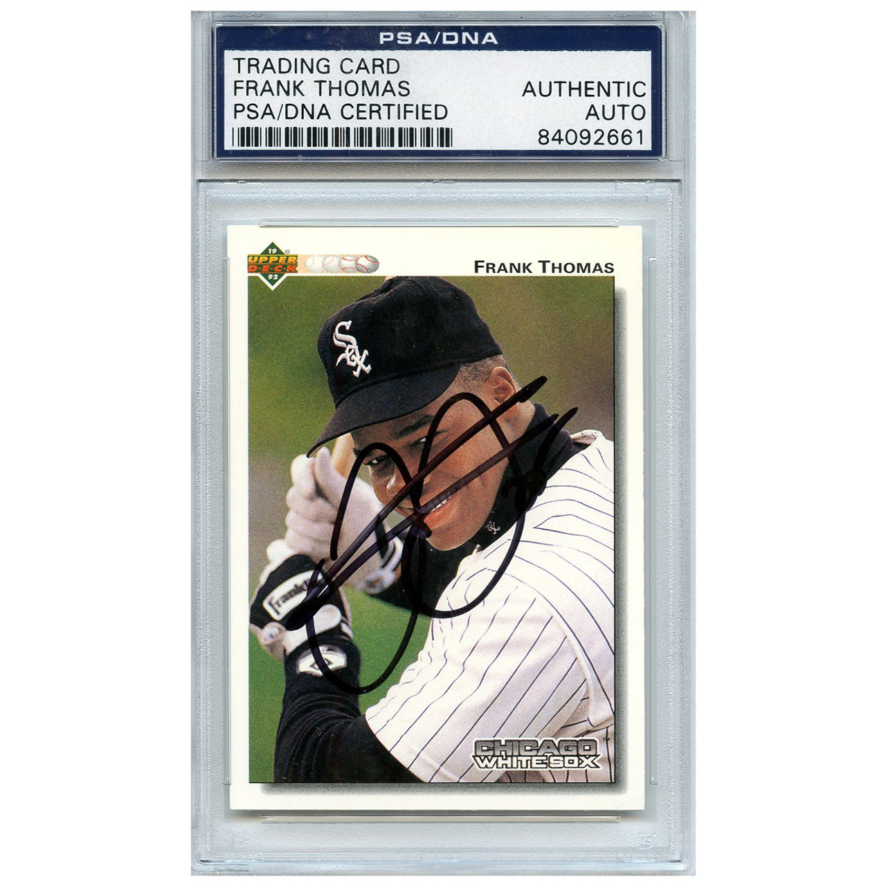 Frank Thomas Autographed Signed Baseball Trading Card Chicago White Sox  PSA/DNA #84092662