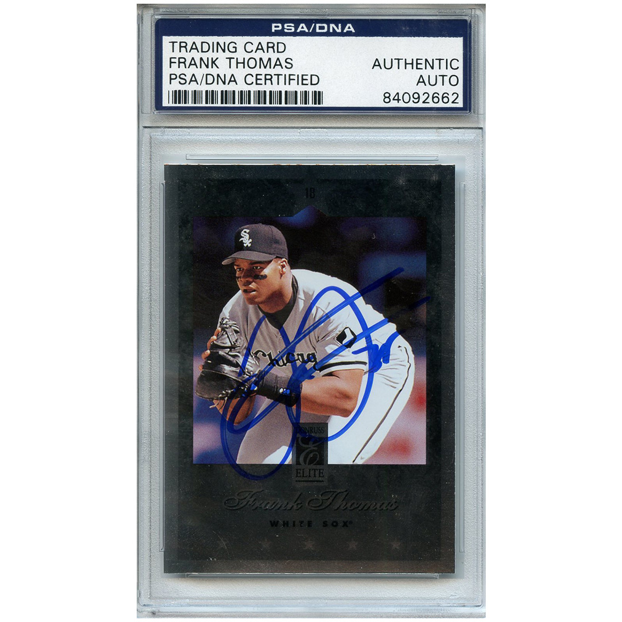 Frank Thomas Autographed Signed Baseball Trading Card Chicago White Sox  PSA/DNA #84092662