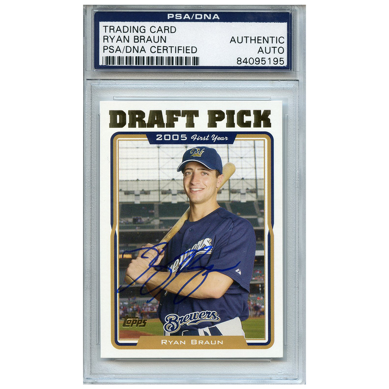 Ryan Braun Autograph Baseball Card