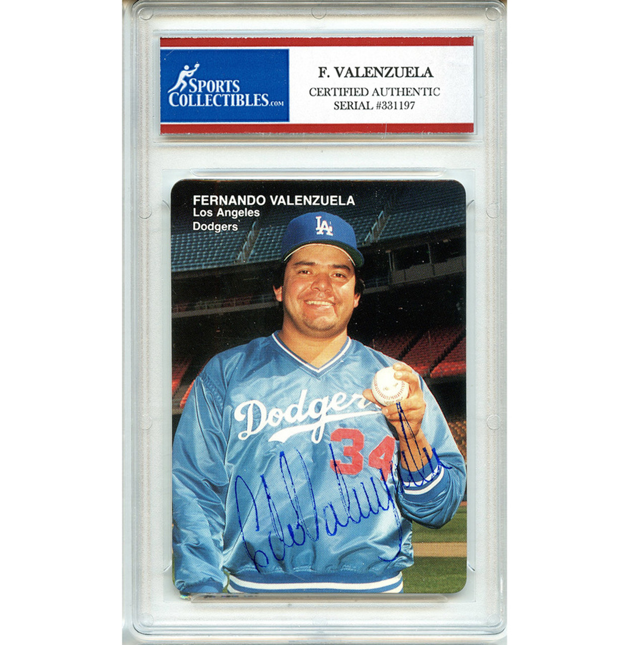 Fernando Valenzuela Autographed Mothers Cookies Trading Card - Certified  Authentic