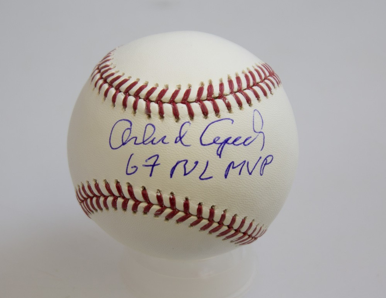 Orlando Cepeda Autographed Signed Official Major League Baseball 67 NL MVP-  Certified Authentic