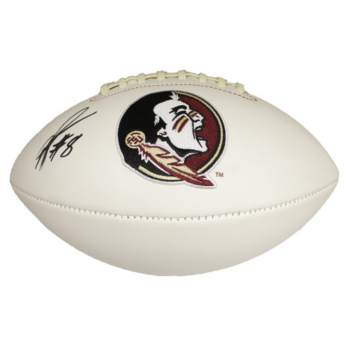 Devonta Freeman Autographed FSU White Panel Football - JSA Certified Devonta Freeman Autographed FSU White Panel Football - JSA Certified
