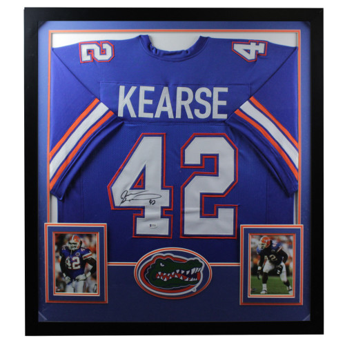 Jevon Kearse Signed Florida Gators Framed Premium Deluxe Jersey - BAS