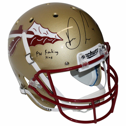 Dalvin Cook Signed FSU Schutt Rep F/S Helmet with 'FSU Rushing King' - JSA Dalvin Cook Signed FSU Schutt Rep F/S Helmet with 'FSU Rushing King' - JSA