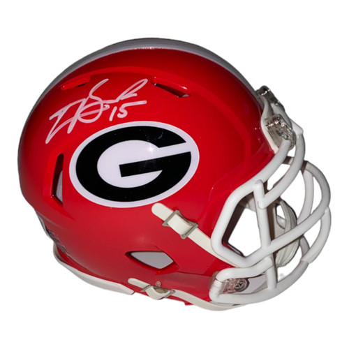 Carson Beck Autographed Georgia Bulldogs Riddell Red Replica Mini Helmet
