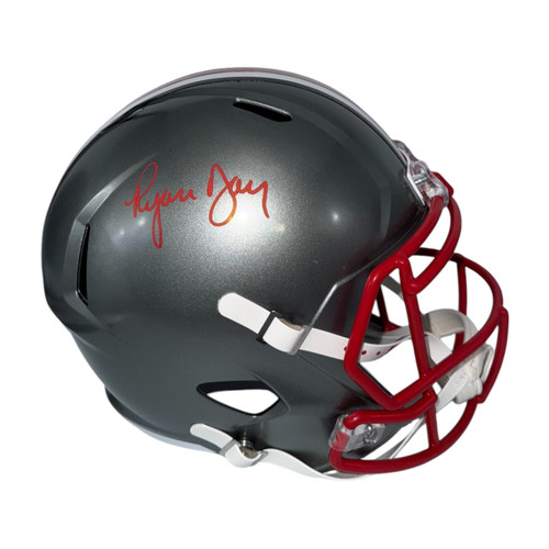 Ryan Day Autographed Ohio State Buckeyes Riddell Speed FLASH Full Size Replica Helmet - Beckett Authentic