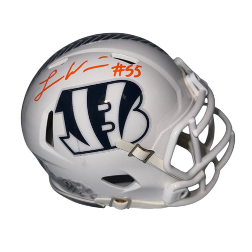 Logan Wilson Autographed Cincinnati Bengals Riddell 2024 Salute to Service White Mini Helmet- Beckett Logan Wilson Autographed Cincinnati Bengals Riddell 2024 Salute to Service White Mini Helmet- Beckett
