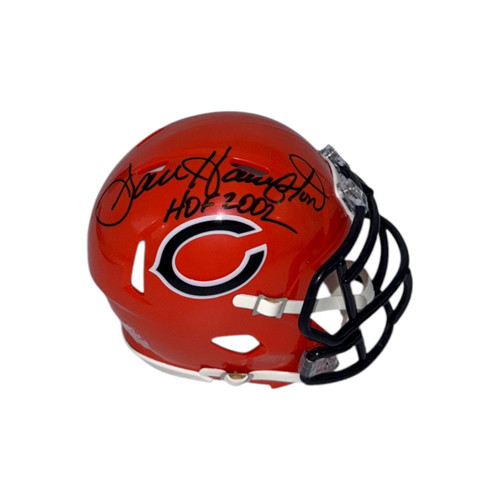 Dan Hampton Autographed Chicago Bears Orange Mini Helmet - Beckett
