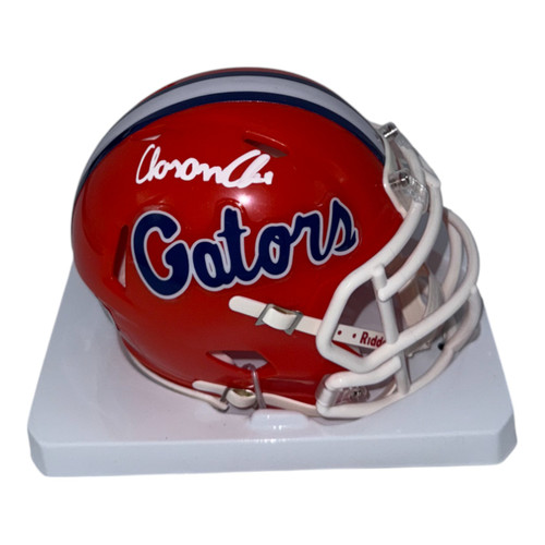Aaron Chiles Autographed Florida Gators Orange Speed Mini Helmet- Beckett Aaron Chiles Autographed Florida Gators Orange Speed Mini Helmet- Beckett