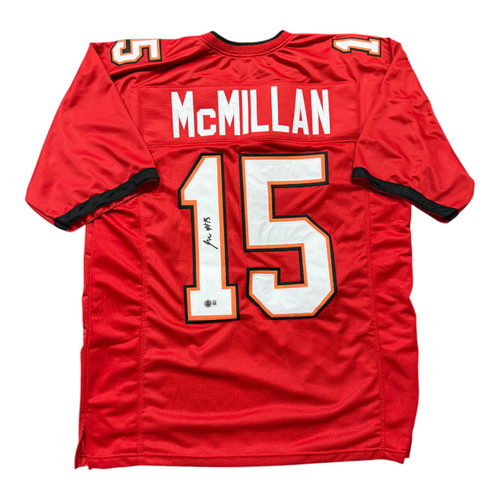 Jalen McMillan Autographed Tampa Bay Buccaneers Red Custom Jersey - Beckett