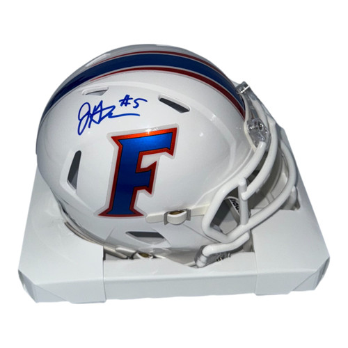 Jacquez Green Autopgraphed Florida Gators Riddell White Mini Helmet- Beckett QR Jacquez Green Autopgraphed Florida Gators Riddell White Mini Helmet- Beckett QR