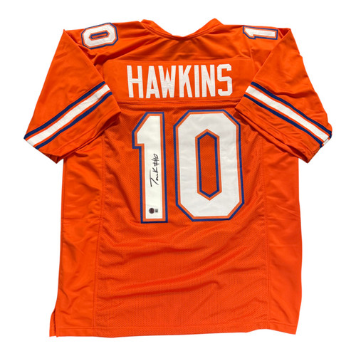 Tank Hawkins Autographed Florida Gators Orange Custom Jersey- Beckett Qr Tank Hawkins Autographed Florida Gators Orange Custom Jersey- Beckett Qr