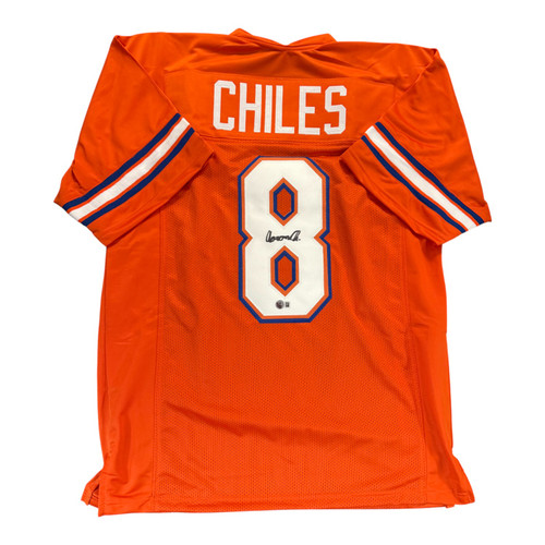Aaron Chiles Autographed Florida Gators Orange Custom Jersey- Beckett Qr Aaron Chiles Autographed Florida Gators Orange Custom Jersey- Beckett Qr