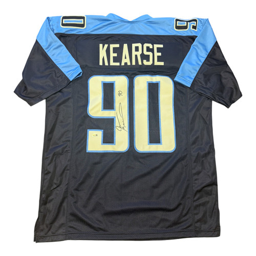 Jevon Kearse Autographed Tennessee Titans Navy Blue Custom Jersey- JSA