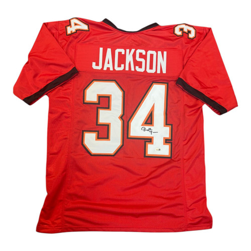 Dexter Jackson Autographed Tampa Bay Buccaneers Red Custom Jersey- JSA