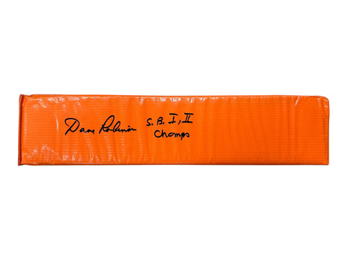 Dave Robinson Autographed Orange Endzone Pylon w/ 'SB I, II Champs' Inscription - Beckett