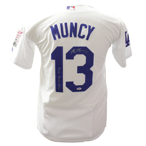 Max Muncy Authentic Autographed Los Angeles Dodgers Jersey