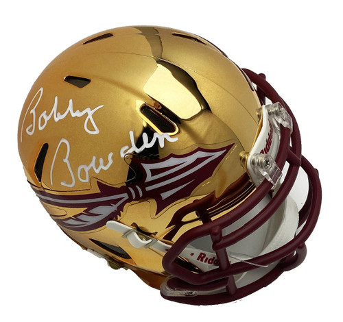 Bobby Bowden Autographed FSU Chrome Mini Helmet - PSA/DNA Certified Bobby Bowden Autographed FSU Chrome Mini Helmet - PSA/DNA Certified