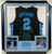 Cole Anthony Signed UNC Tarheels Deluxe Framed Black Jersey - Beckett QR