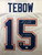 Tim Tebow Signed Florida Gators Custom White #15 Jersey with 07 Heisman Insc-JSA Tim Tebow Signed Florida Gators Custom White #15 Jersey with 07 Heisman Insc-JSA