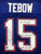 Tim Tebow Signed Florida Gators Blue #15 Jersey w/ Multiple Inscriptions- JSA