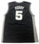 Robert Horry Signed San Antonio Spurs Reebok Black #5 Jersey Slight Faded - PSA