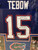 Tim Tebow Signed Florida Gators Deluxe Framed Blue Jersey with 07 Heisman - JSA
