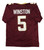 Jameis Winston Signed Florida State Seminoles Custom #5 Garnet Jersey-Beckett QR Jameis Winston Signed Florida State Seminoles Custom #5 Garnet Jersey-Beckett QR
