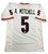 Adonai Mitchell Signed Georgia Bulldogs Custom #5 White Jersey - Beckett QR Auth Adonai Mitchell Signed Georgia Bulldogs Custom #5 White Jersey - Beckett QR Auth