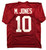 Mac Jones Signed Alabama Crimson Tide Custom #10 Crimson Jersey - Beckett QR Mac Jones Signed Alabama Crimson Tide Custom #10 Crimson Jersey - Beckett QR