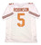 Bijan Robinson Autographed Texas Longhorns Custom #5 White Jersey - Beckett QR