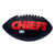 Kadarius Toney Autographed Kansas City Chiefs Black Football with "Chiefs Kingdom" Inscription - Beckett Authentic