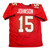 Tez Johsnon Autographed Tampa Bay Buccaneers Red Custom Jersey- JSA