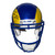 Ty Simpson Autographed Los Angeles Rams Riddell Full Size Speed Authentic Helmet with "13th Overall Pick" Inscription- JSA Authentic