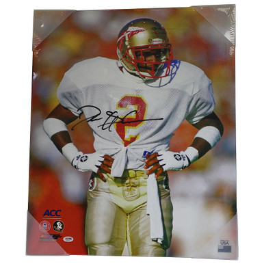 Deion Sanders Signed Florida State Seminoles Framed Maroon Custom