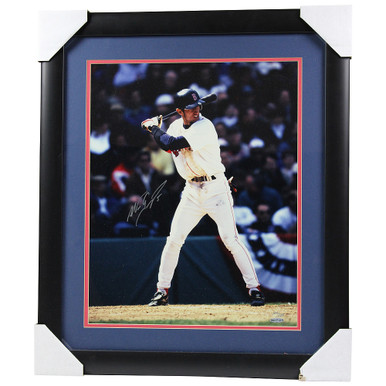 Nomar Garciaparra Signed Framed 16x20 Boston Red Sox Photo BAS