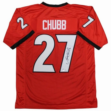 Nick Chubb Autographed Georgia Bulldogs (Red #27) Custom Jersey - JSA –  Palm Beach Autographs LLC