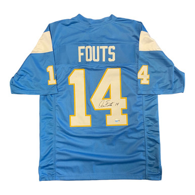 San Diego Chargers Dan Fouts Signed Navy Throwback Jersey